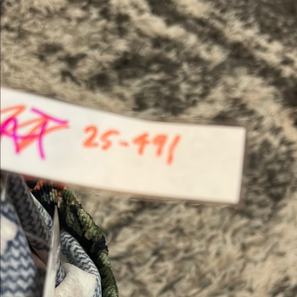 Bobeau Red and Orange Fit and Flare Midi Skirt - Picture 4 of 5